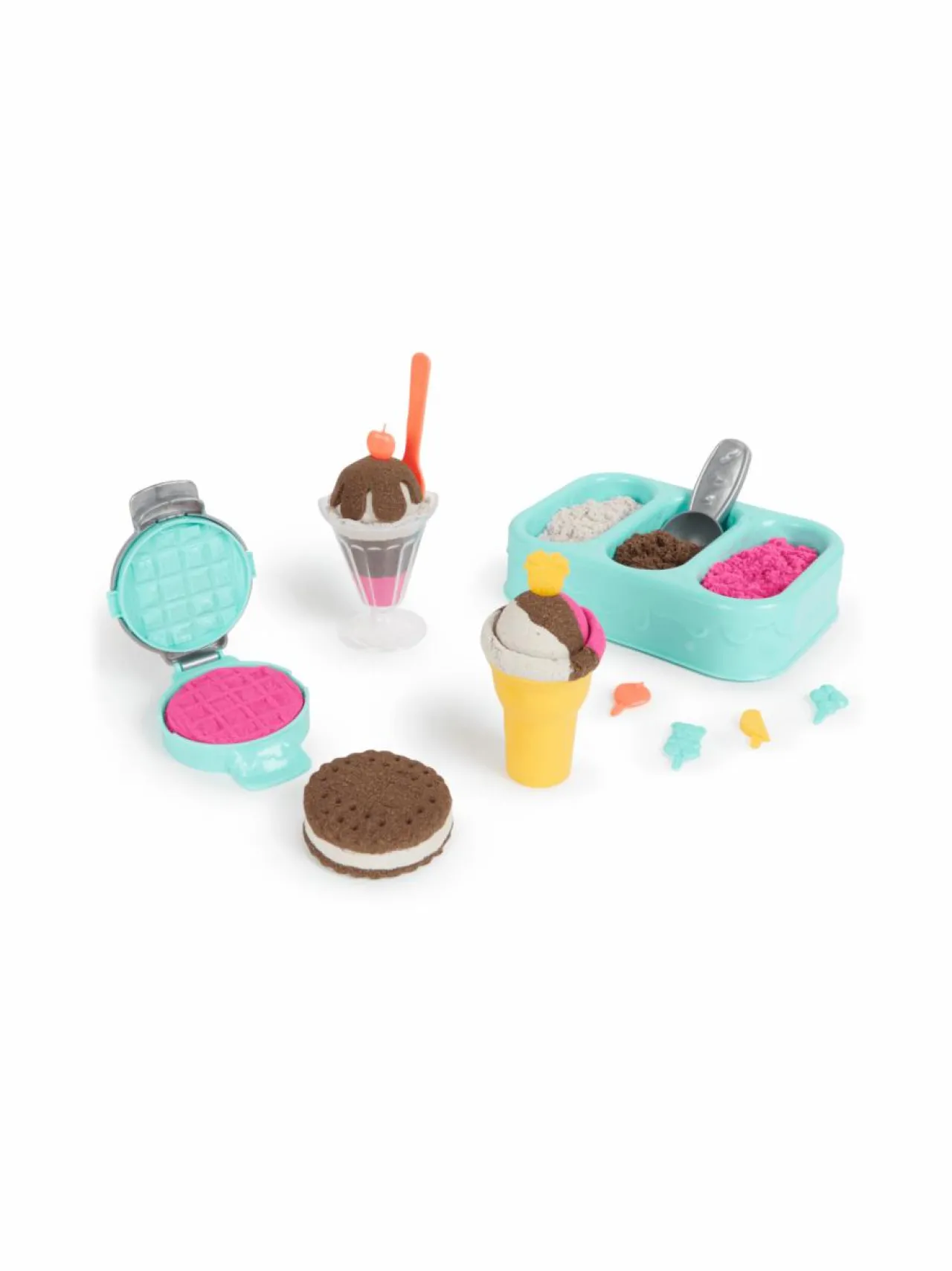 KINETIC SAND Leikkisetti Jäätelöherkut (hajustamaton)^ Luovuus & Oppiminen
