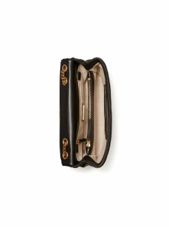 Olkalaukut<Tory Burch Kira Chevron Convertible -nahkalaukku 001 BLACK