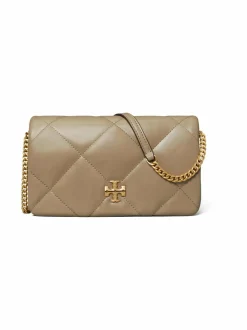Lompakot & Kotelot<Tory Burch Kira Diamond Quilt Chain -lompakko TAUPE OAK