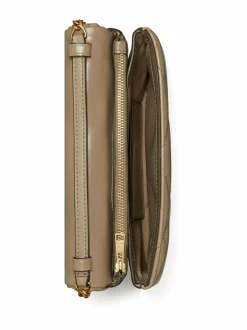 Lompakot & Kotelot<Tory Burch Kira Diamond Quilt Chain -lompakko TAUPE OAK
