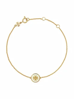 Korut<Tory Burch Kira Enamel -rannekoru TORY GOLD / NEW IVORY