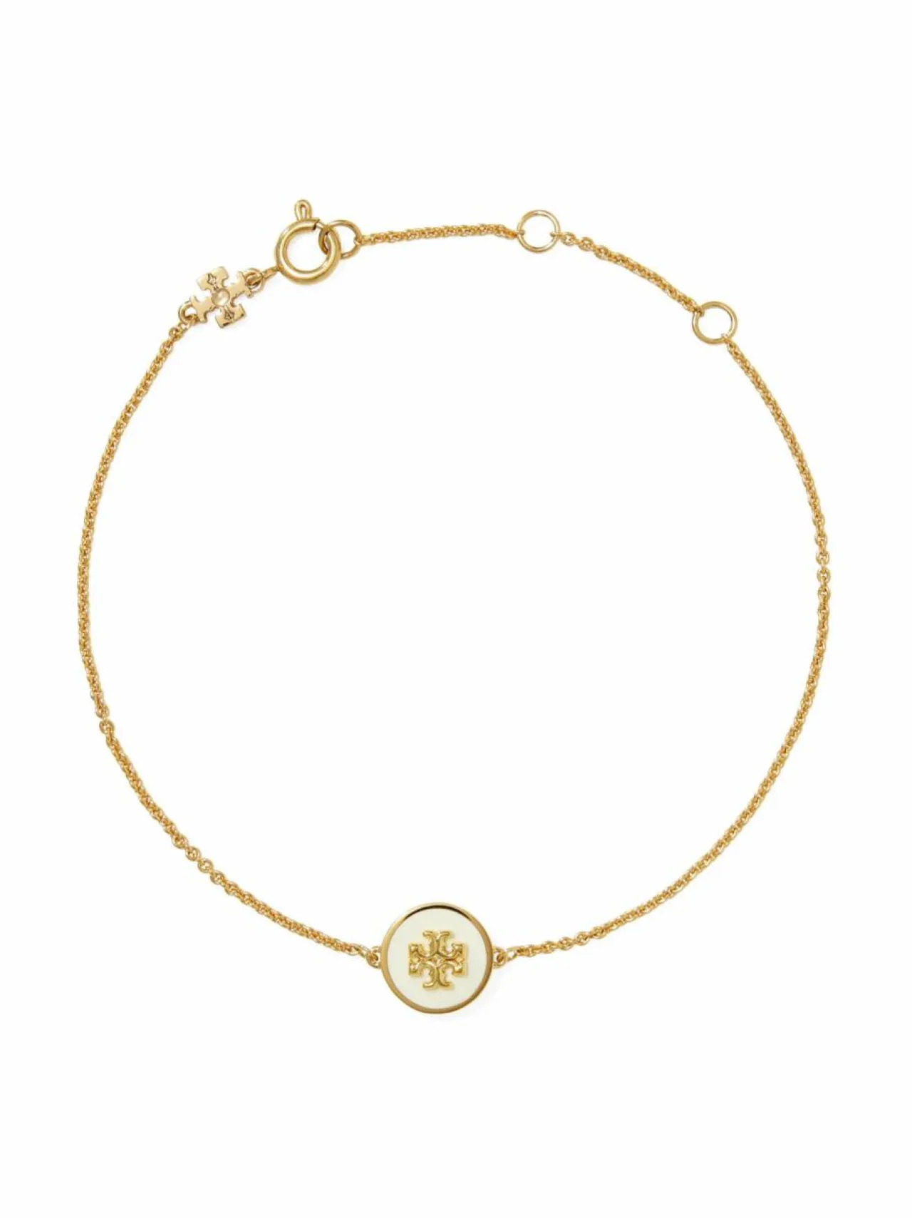 Korut<Tory Burch Kira Enamel -rannekoru TORY GOLD / NEW IVORY