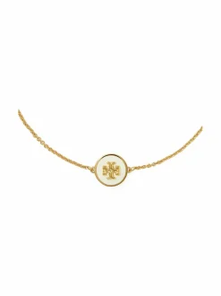Korut<Tory Burch Kira Enamel -rannekoru TORY GOLD / NEW IVORY