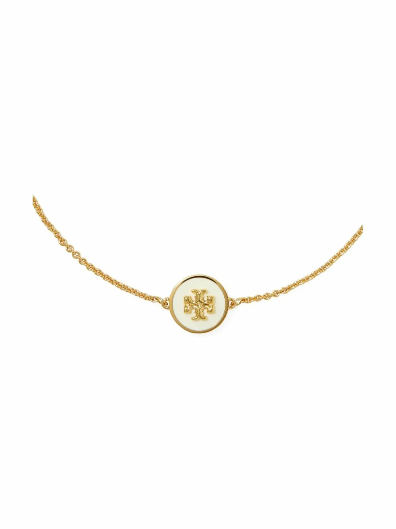 Korut<Tory Burch Kira Enamel -rannekoru TORY GOLD / NEW IVORY