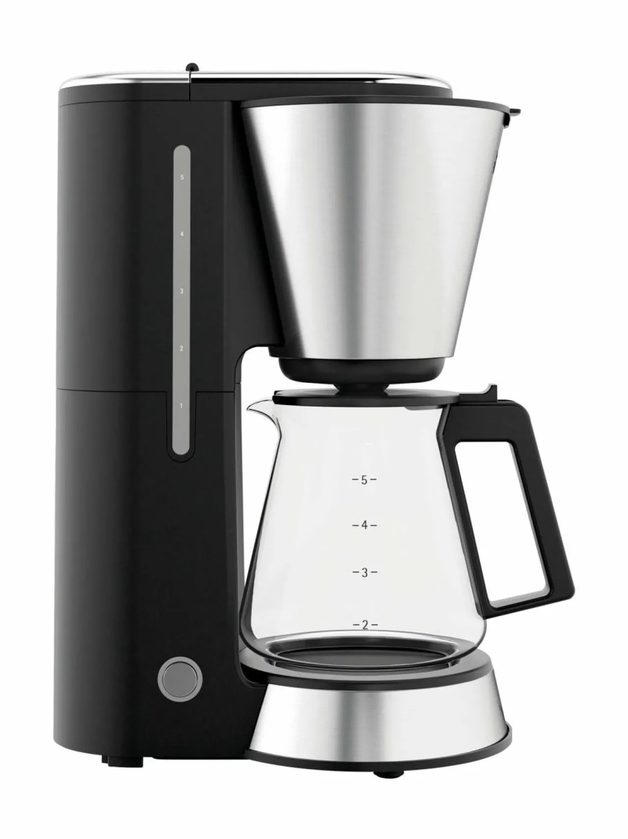 Kahvin- & Vedenkeittimet<WMF KITCHENminis® Aroma -5 kupin kahvinkeitin STEEL, BLACK