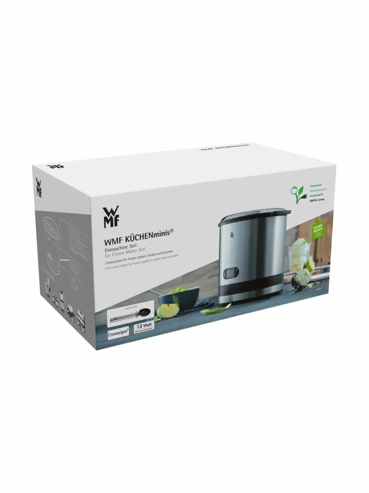 Muut Keittiölaitteet<WMF KITCHENminis® 3in1 Ice Cream Maker -jäätelökone STEEL