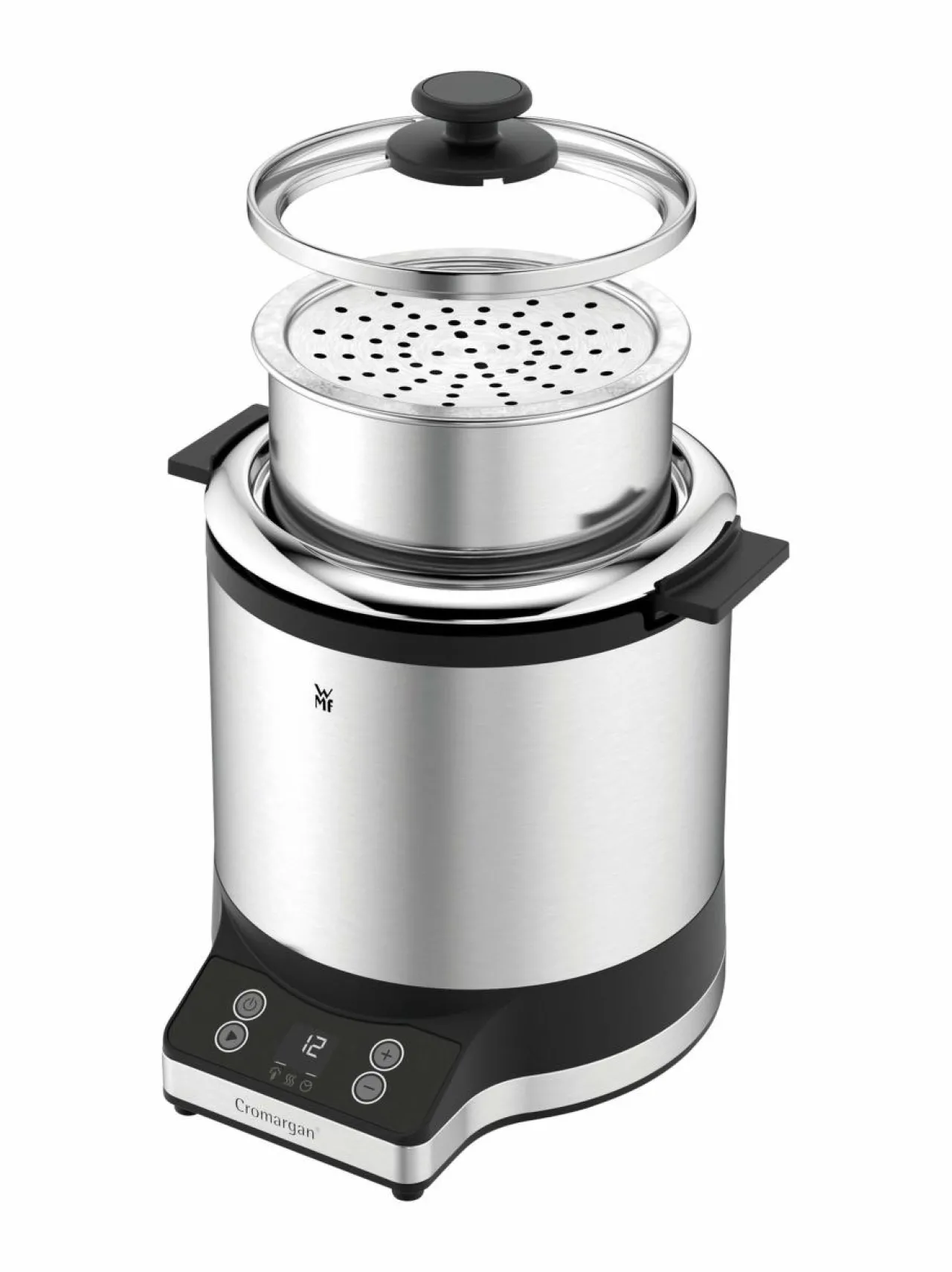 Muut Keittiölaitteet<WMF KitchenMinis® Rice Cooker With To-Go Lunch Box -riisinkeitin CROMARGAN STEEL