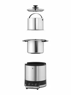 Muut Keittiölaitteet<WMF KitchenMinis® Rice Cooker With To-Go Lunch Box -riisinkeitin CROMARGAN STEEL