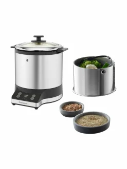 Muut Keittiölaitteet<WMF KitchenMinis® Rice Cooker With To-Go Lunch Box -riisinkeitin CROMARGAN STEEL