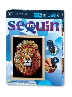 KITFIX Paljettimaalaus Blue Leijona^ Luovuus & Oppiminen