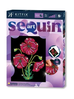 Luovuus & Oppiminen<KITFIX Paljettimaalaus Purple Unikot
