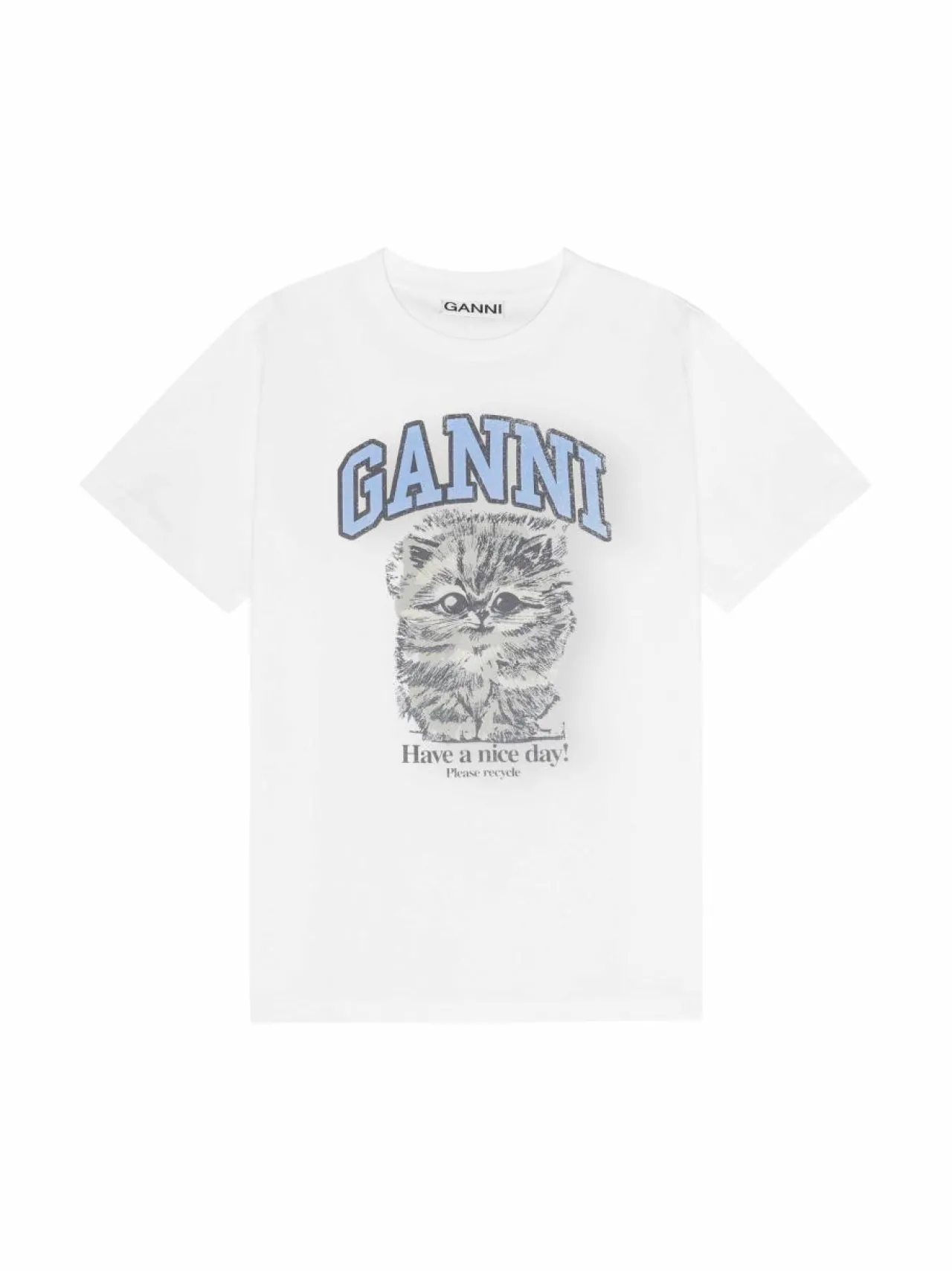 Ganni Kitty Margot Relaxed t-paita^ Paidat & Puserot