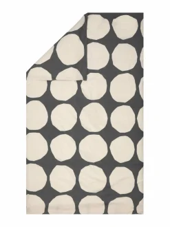 Liinavaatteet<Marimekko Kivet-pussilakana 910 CHARCOAL, OFF WHITE