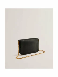 Olkalaukut<Ted Baker London Kkaysa Polished Small Leather -olkalaukku BLACK