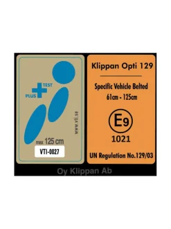 Turvaistuimet<Klippan Opti 129 turvaistuin 61-125 cm