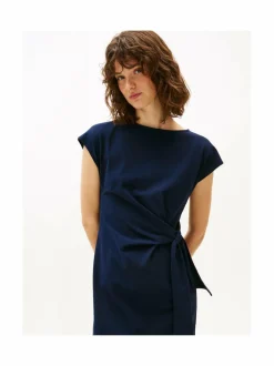 Mekot<Tommy Hilfiger Knot Boat Neck -midimekko C1G DARK NIGHT NAVY