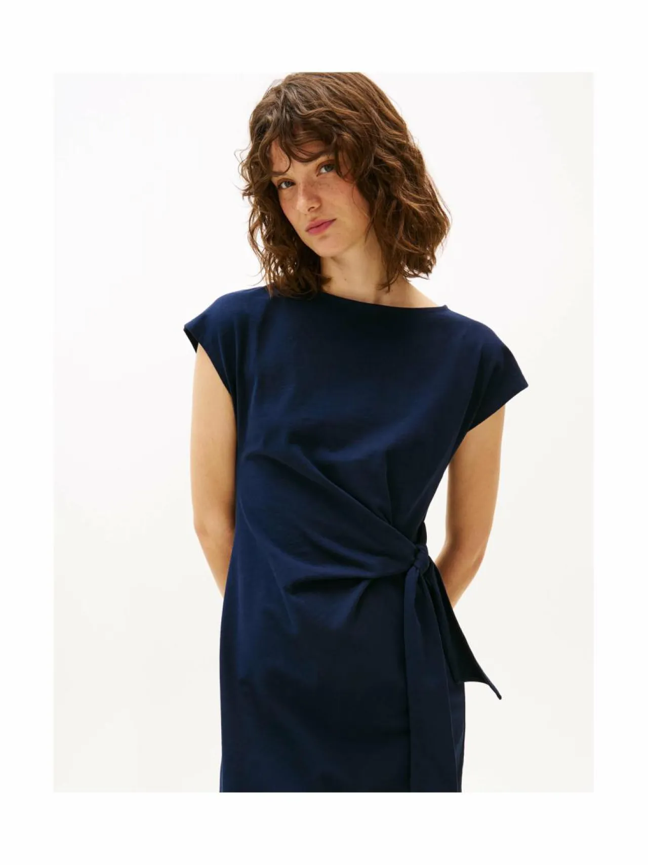 Mekot<Tommy Hilfiger Knot Boat Neck -midimekko C1G DARK NIGHT NAVY