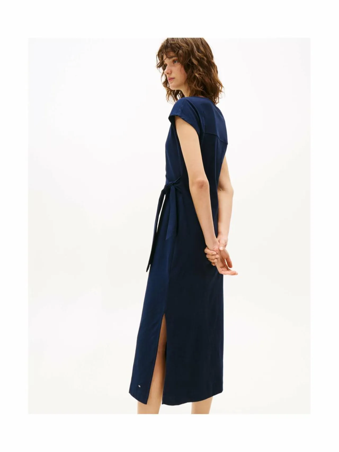 Mekot<Tommy Hilfiger Knot Boat Neck -midimekko C1G DARK NIGHT NAVY