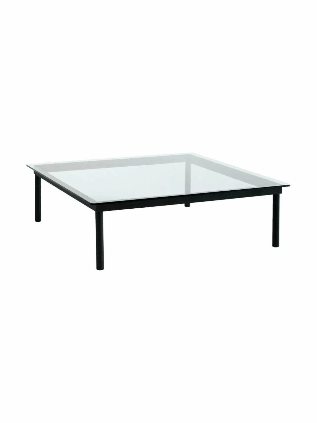 Pöydät<HAY Kofi-sohvapöytä, 120 x 120 cm BLACK / CLEAR GLASS