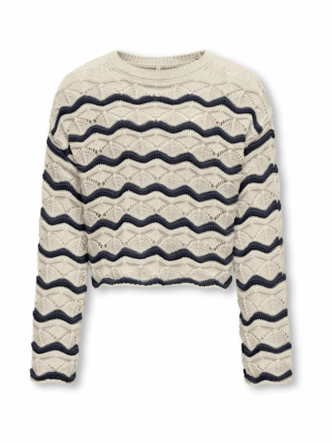 KIDS ONLY KogDonna O-neck -raidallinen struktuurineule^ Neuleet|Neuleet