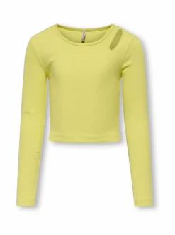 Colleget & Hupparit|Colleget & Hupparit<KIDS ONLY KogNessa Life Contrast Cutout -paita LIMA BEAN DETAIL:CUT OUT SHOULDER