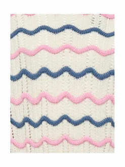 Neuleet|Neuleet<KIDS ONLY Kogstia -neule TOFU STRIPES:SEA PINK/VINTAGE INDIGO