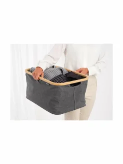 Pyykkihuolto<Brabantia Kokoontaittuva pyykkikori, 40L PEPPER BLACK