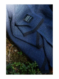 Huovat & Päiväpeitot<Lapuan Kankurit Koli-merinovillahuopa 135 x 170 cm 15 BLACK-BLUE