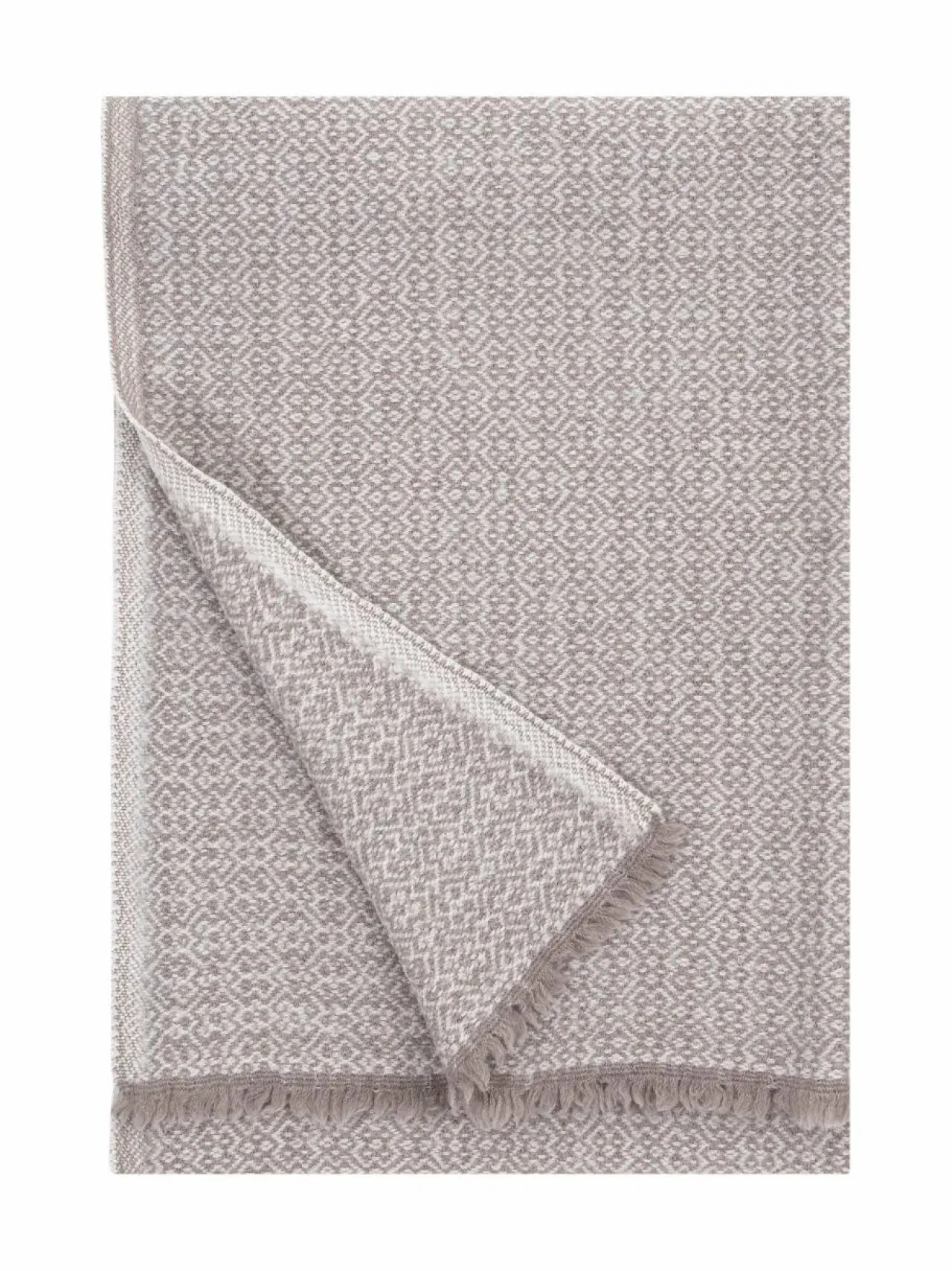 Huovat & Päiväpeitot<Lapuan Kankurit Koli-villahuopa 150 x 170 cm BEIGE/WHITE