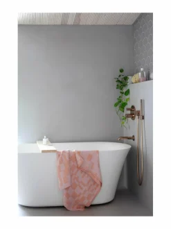 Keittiö- & Kattaustekstiilit<Lapuan Kankurit Koodi-pellavapyyhe 3 RUST-ROSE