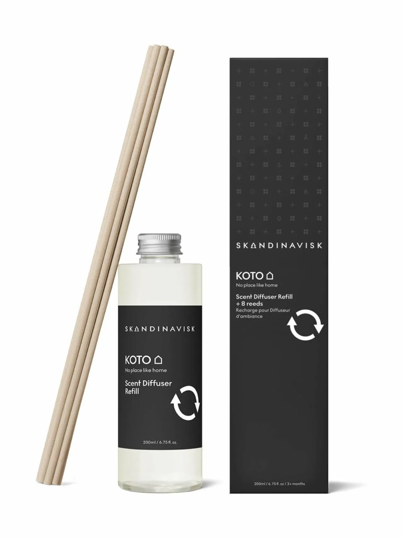 Skandinavisk Koto-diffuuserin täyttöpakkaus 200 ml^ Huonetuoksut & Tuoksukynttilät