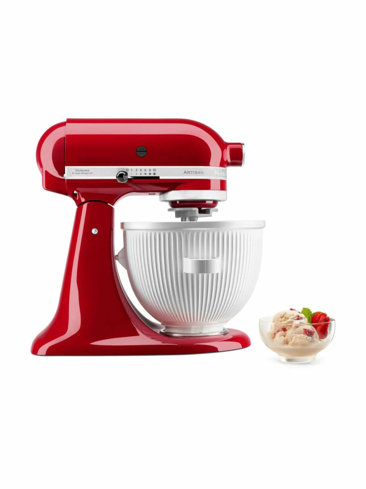 Yleis- & Monitoimikoneet<KitchenAid 5KSMICM-jäätelökonelisävaruste WHITE