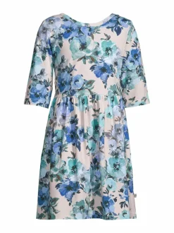 Mekot & Hameet|Mekot & Hameet<KAIKO Kukkamekko 3/4-hihoilla MOSS ROSE/AQUA