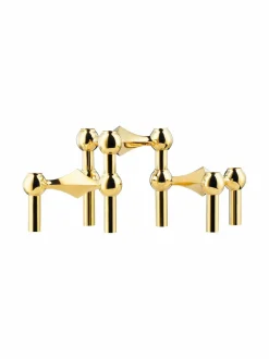 Kynttilät & Lyhdyt<STOFF Nagel Kynttilänjalka, 3-osaa BRASS
