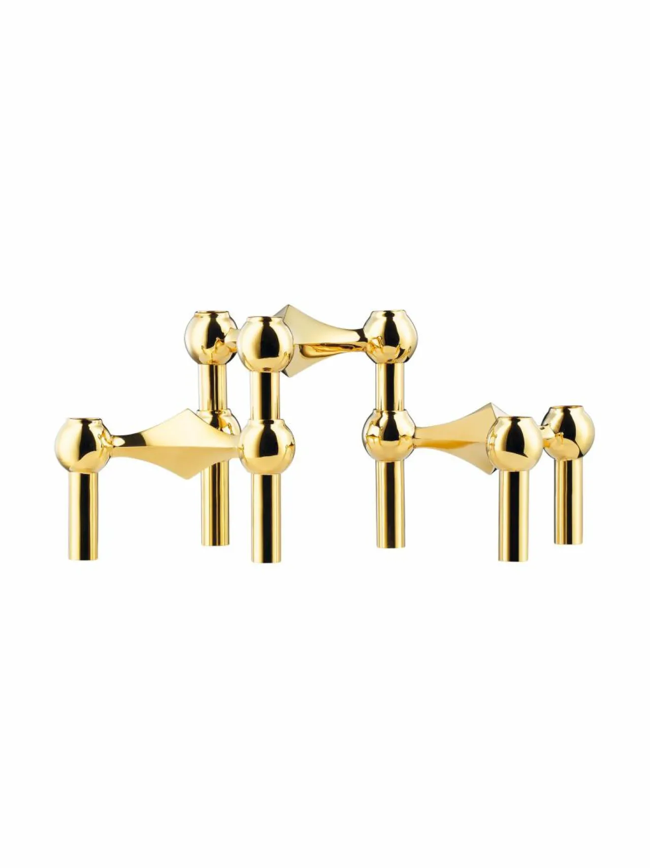 Kynttilät & Lyhdyt<STOFF Nagel Kynttilänjalka, 3-osaa BRASS