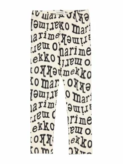 Collegehousut & Leggingsit<Marimekko Lairi Logo Ii -trikoohousut 190 OFF WHITE, BLACK