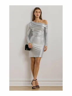 Mekot<Lauren Ralph Lauren Lakesta-cocktailmekko PEWTER/SILVER FOIL