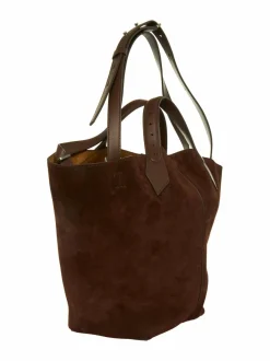 Käsilaukut<Proenza Schouler Large Chelsea Tote in Soft Suede -laukku 206 CHOCOLATE