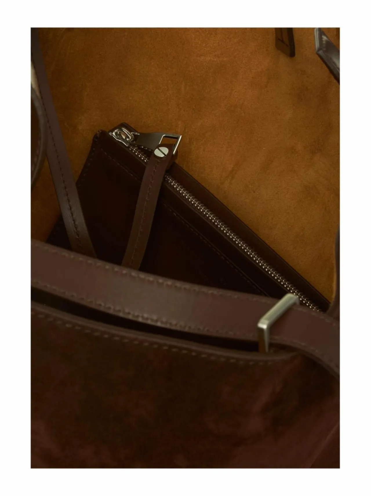 Käsilaukut<Proenza Schouler Large Chelsea Tote in Soft Suede -laukku 206 CHOCOLATE
