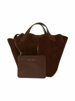 Käsilaukut<Proenza Schouler Large Chelsea Tote in Soft Suede -laukku 206 CHOCOLATE