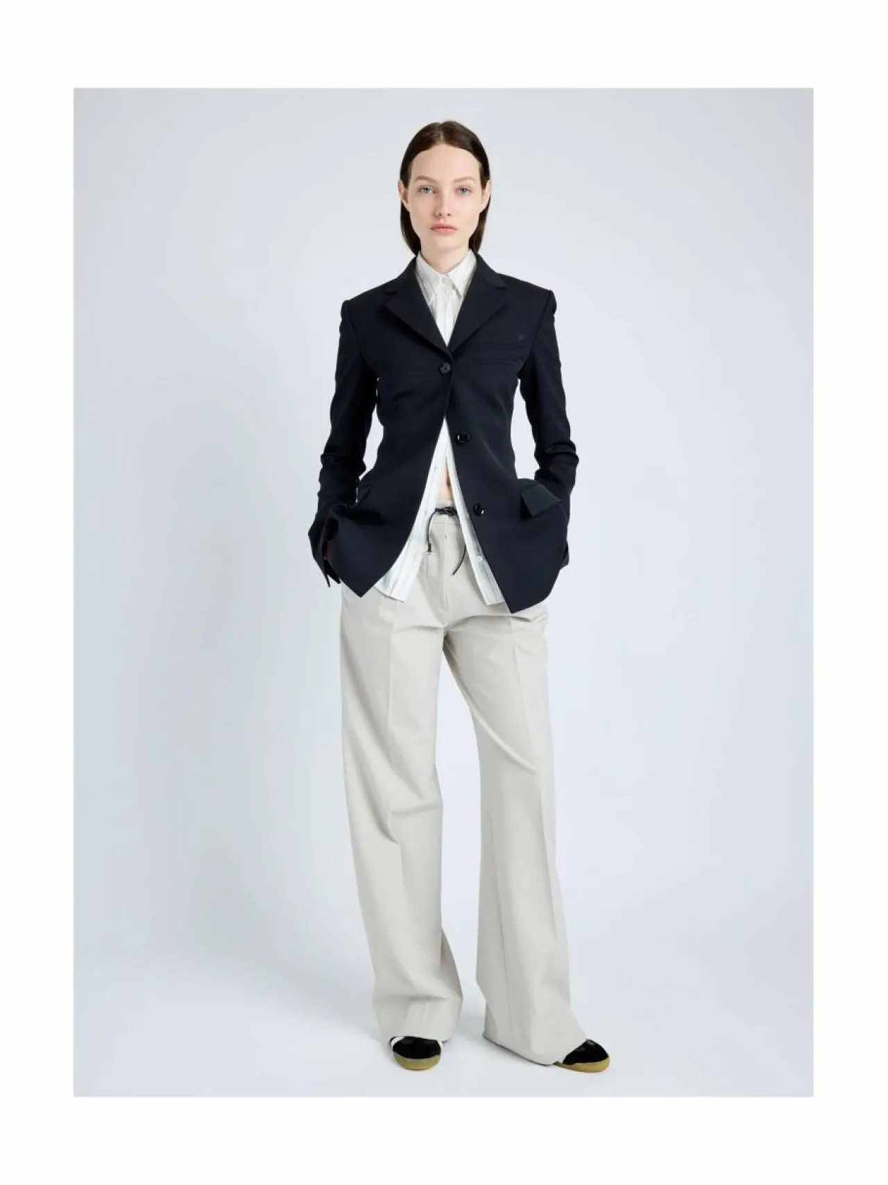 Bleiserit & Jakut<Proenza Schouler Lark-villasekoitebleiseri 001 BLACK