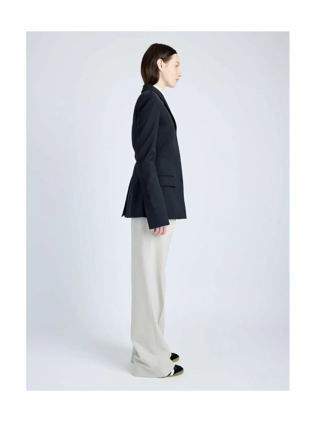 Bleiserit & Jakut<Proenza Schouler Lark-villasekoitebleiseri 001 BLACK