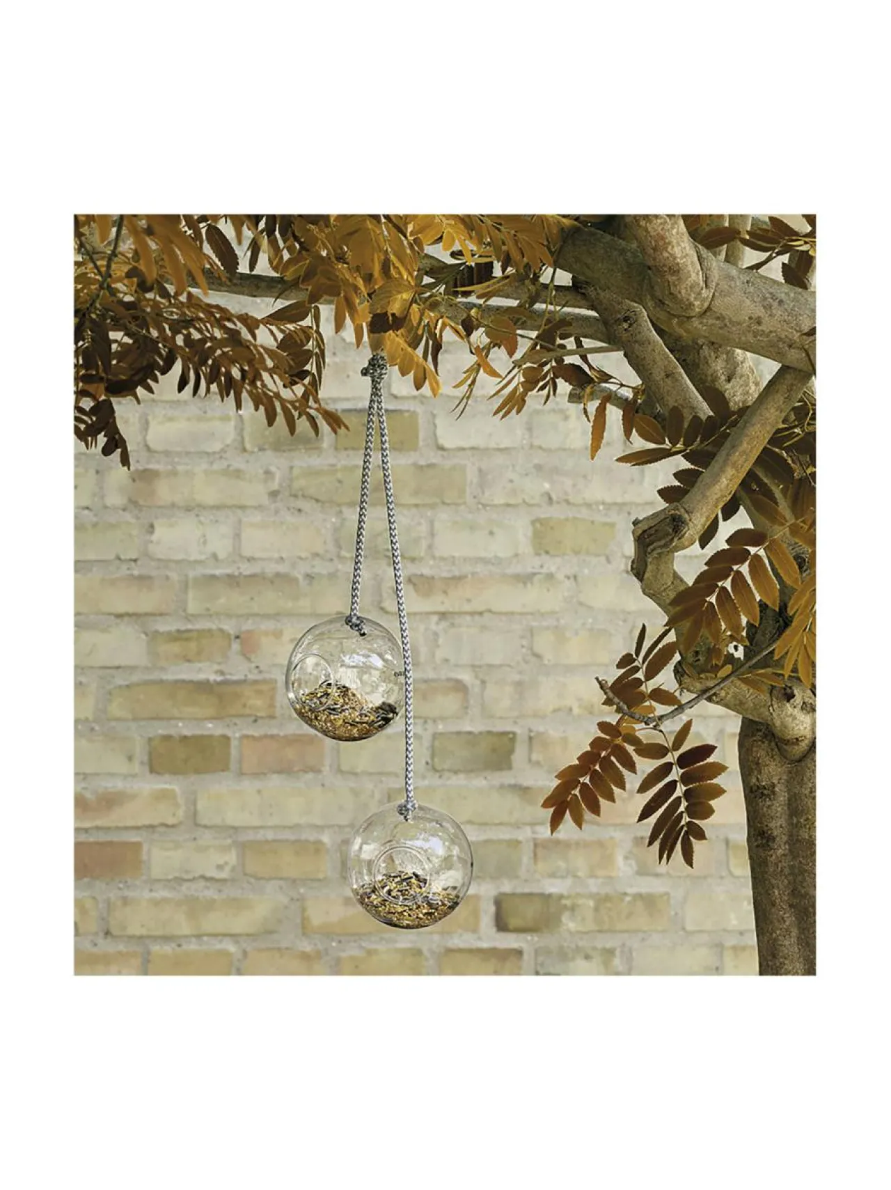 Eva Solo Outdoor Lasiset lintupallot Ø 9,5 cm, 2 kpl^ Puutarhakoristeet
