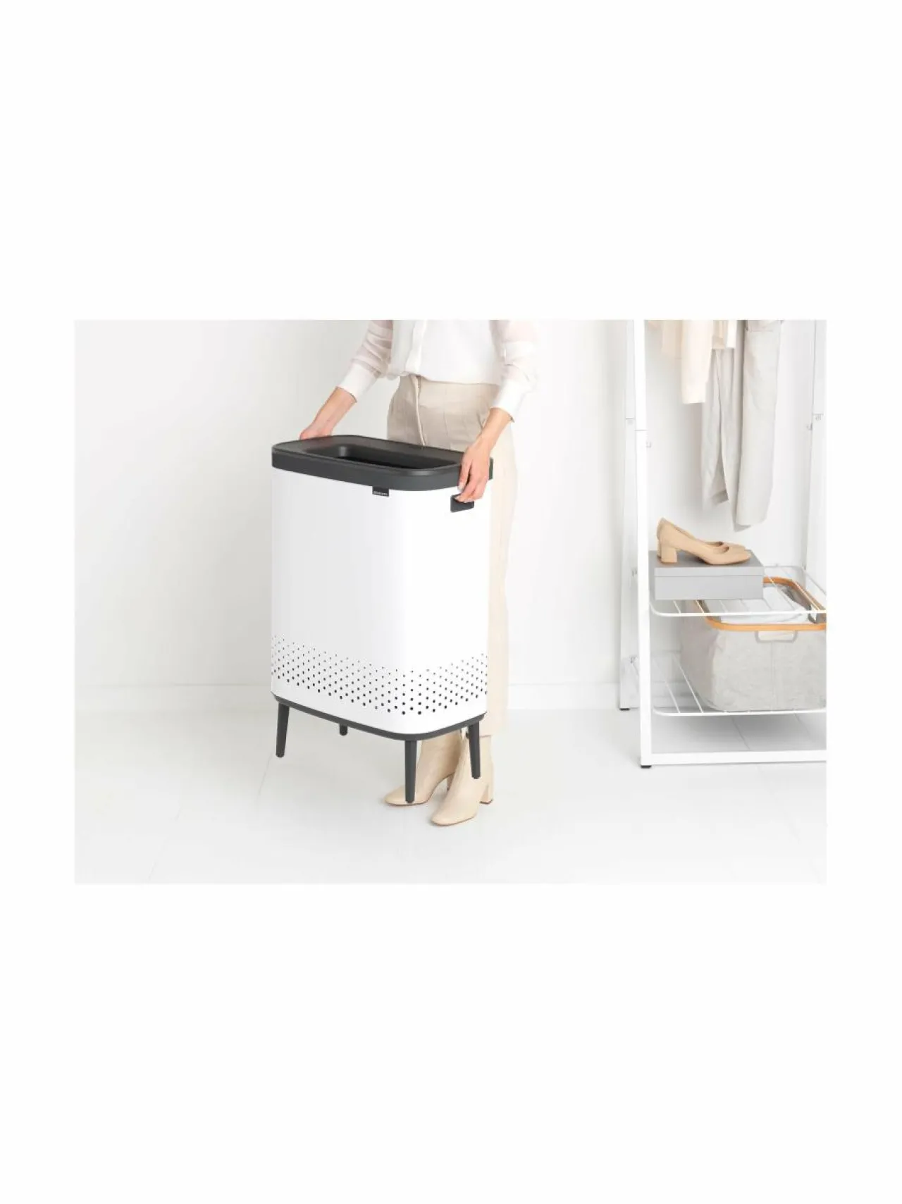 Brabantia Laundry Bin -pyykkikori, 2x45L^ Pyykkihuolto