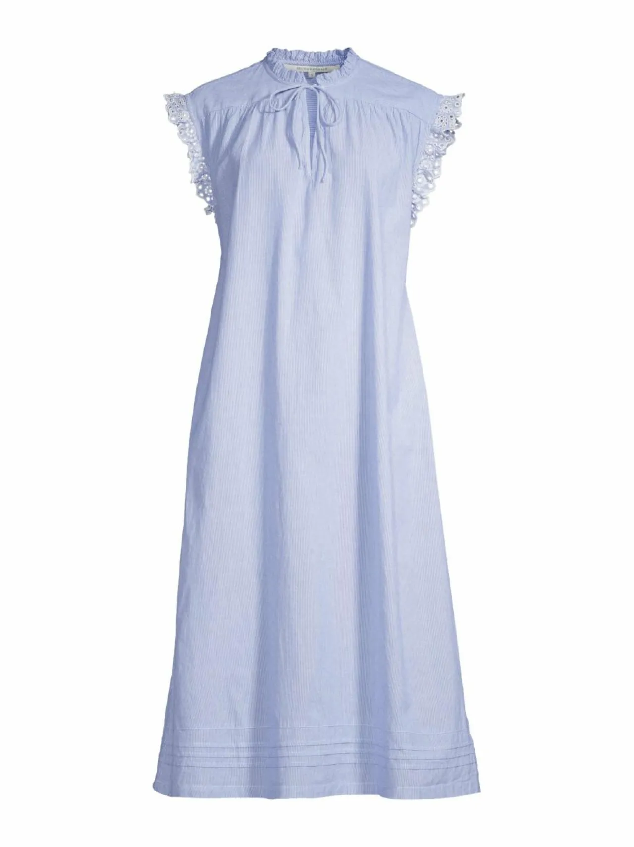 Mekot<SECOND FEMALE Laure-midimekko 5039 LIGHT BLUE STRIPE