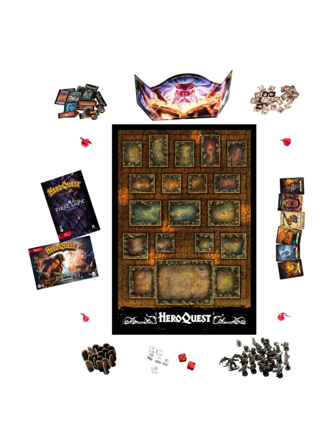 HASBRO GAMING lautapeli Avalon Hill HeroQuest First Light expansion (englanninkielinen)^ Pelit