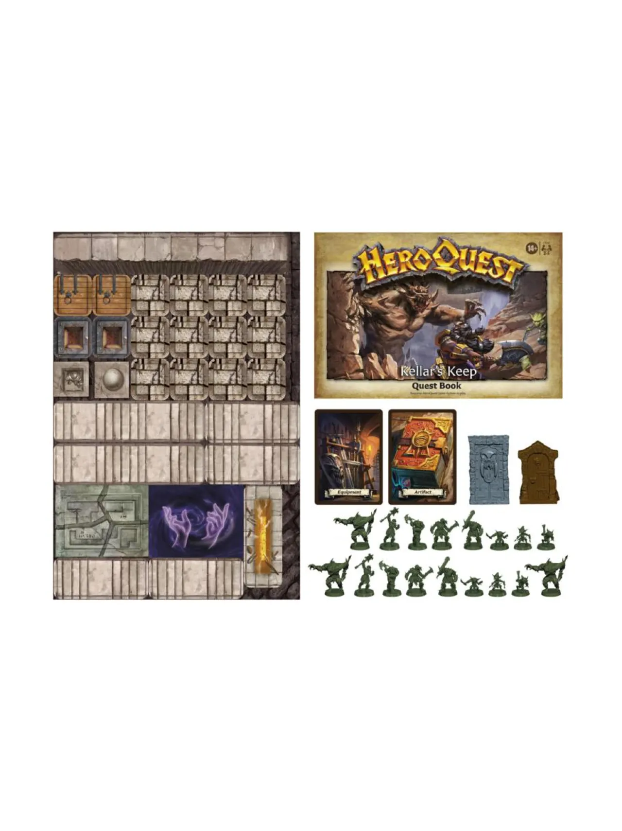 Pelit<HASBRO GAMING lautapeli HeroQuest Kellar´s Keep expansion quest pack (englanninkielinen)