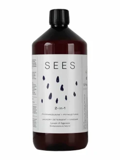 Pyykkihuolto<Sees Lavender peppermint -2-in-1 pyykinpesuaine & pyykkietikka, 1000 ml