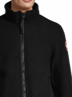 Paidat, Hupparit & Colleget<Canada Goose Lawson- fleecetakki kierrätysvillasta 61 BLACK NOIR