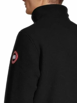 Paidat, Hupparit & Colleget<Canada Goose Lawson- fleecetakki kierrätysvillasta 61 BLACK NOIR